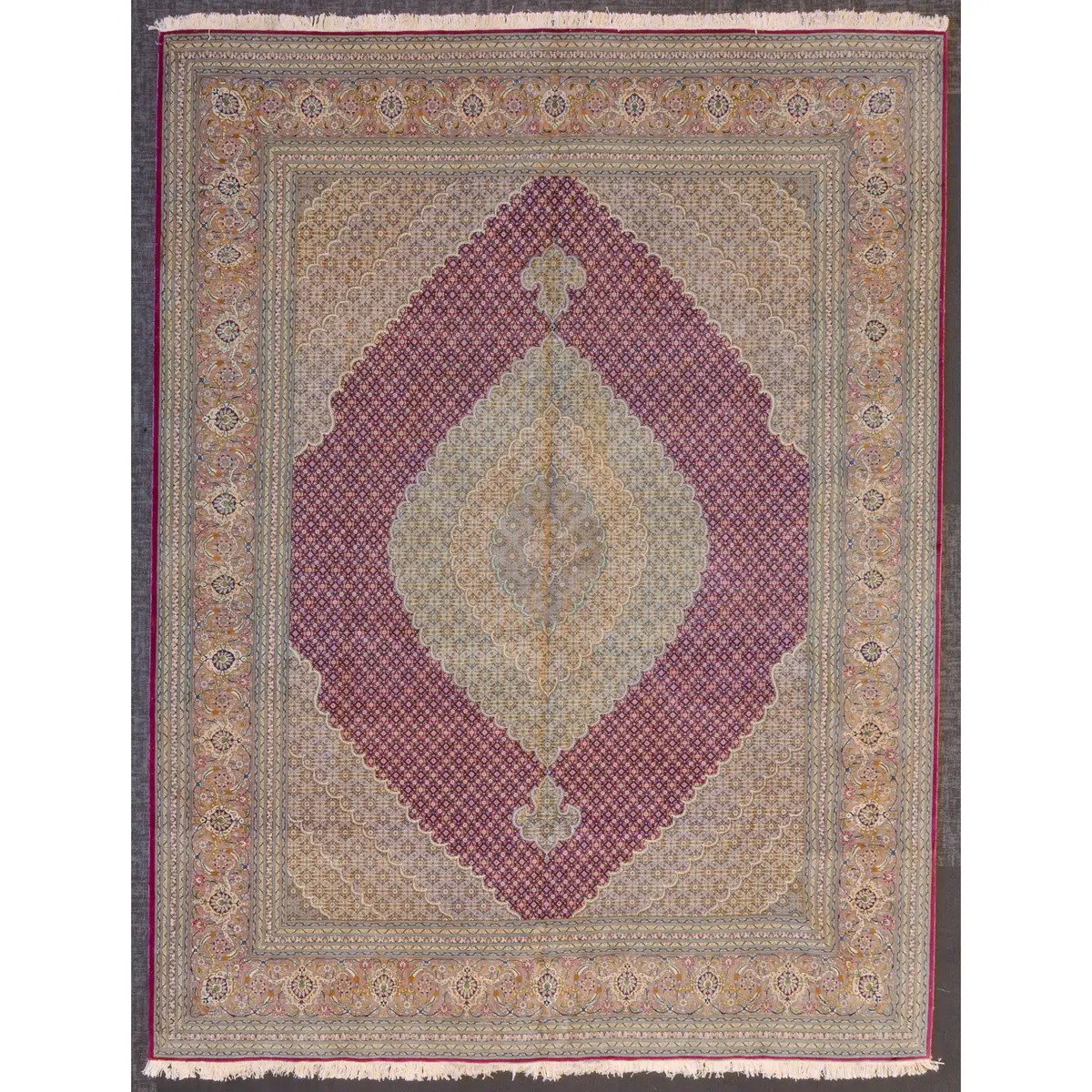 Tabriz Carpet, Persia, 9.9 x 12.9