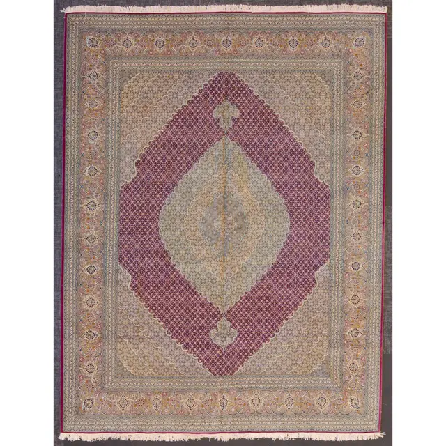Tabriz Carpet, Persia, 9.9 x 12.9