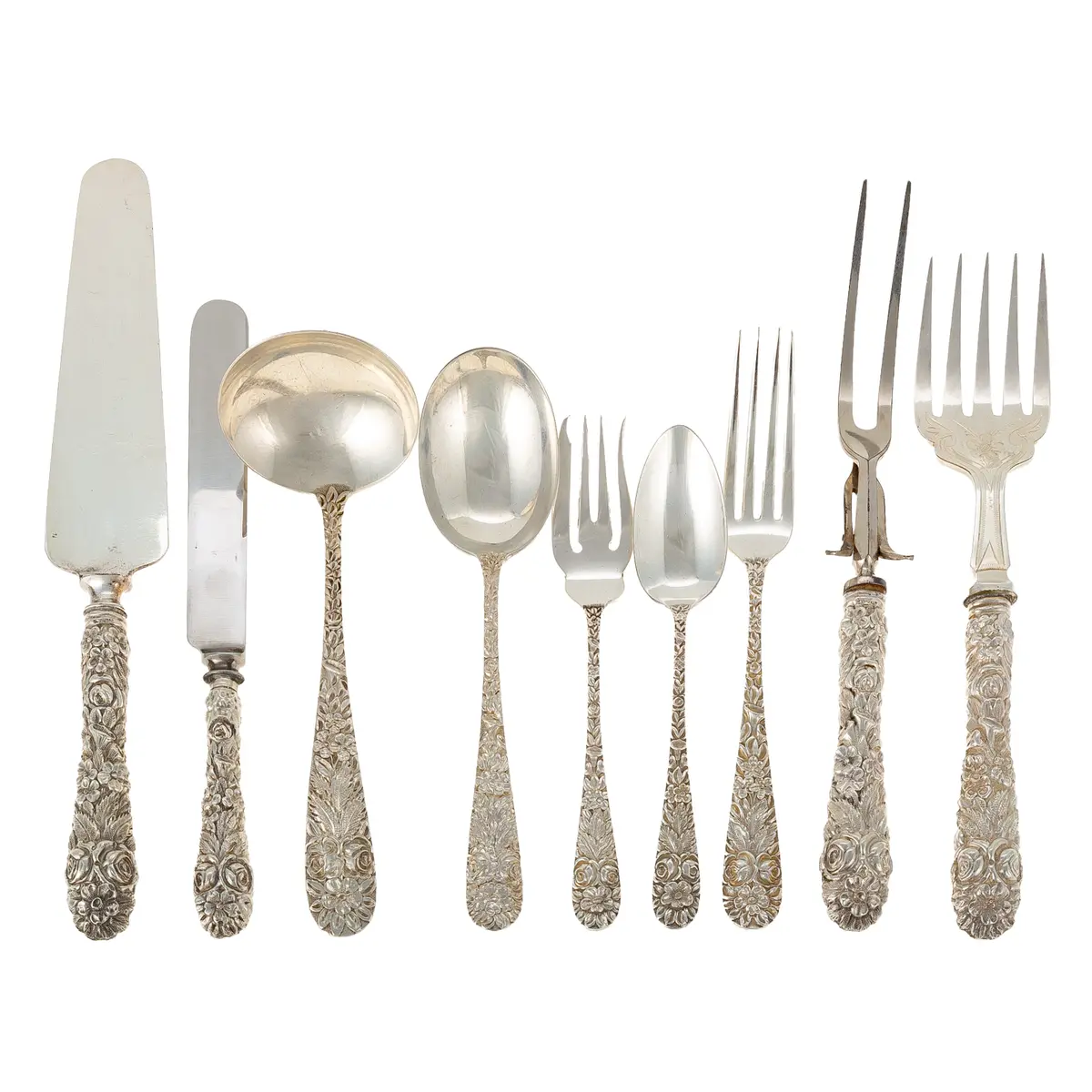 Schofield Sterling "Baltimore Rose" Flatware Service