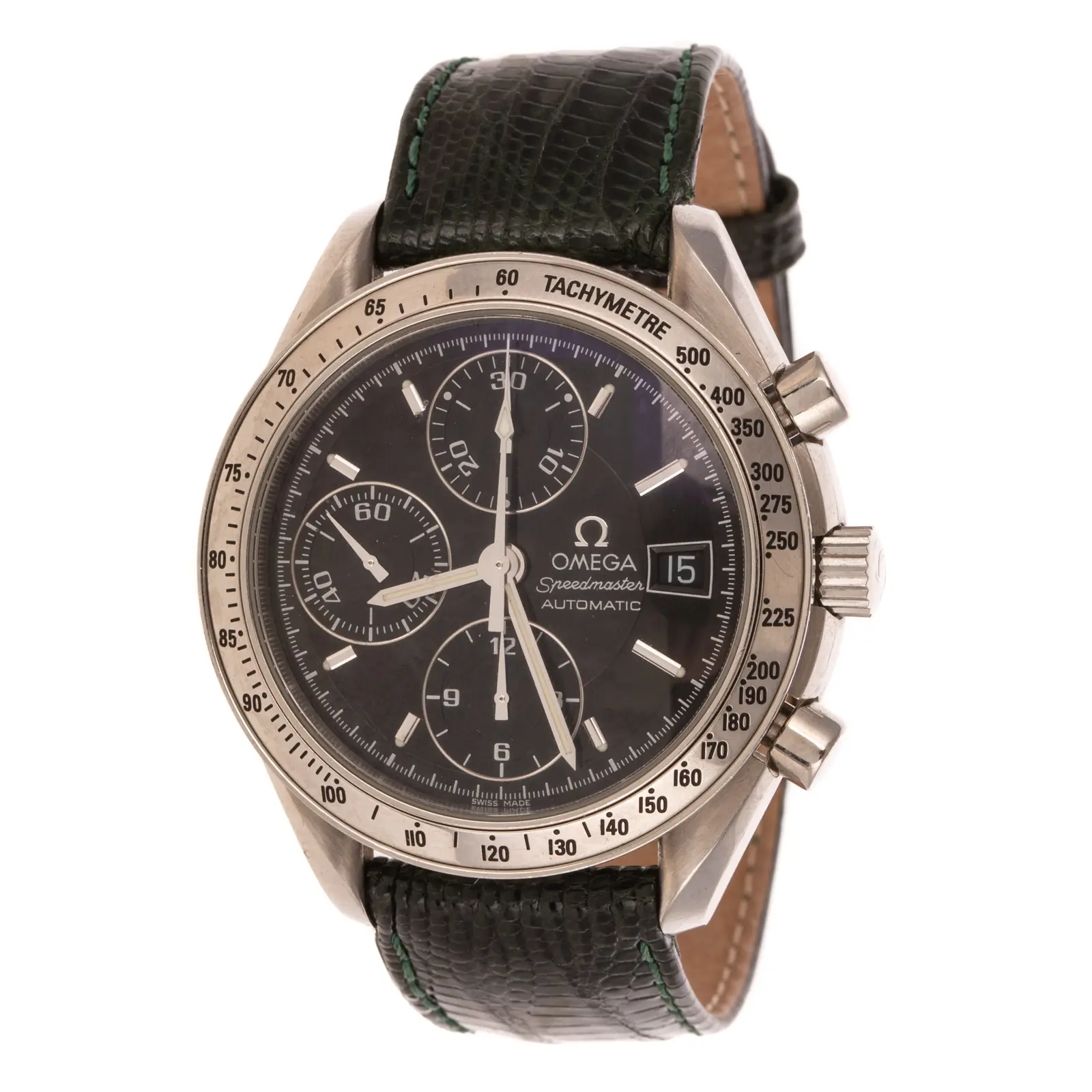 An Omega Speedmaster Chronograph Wrist Watch in Stainless Steel