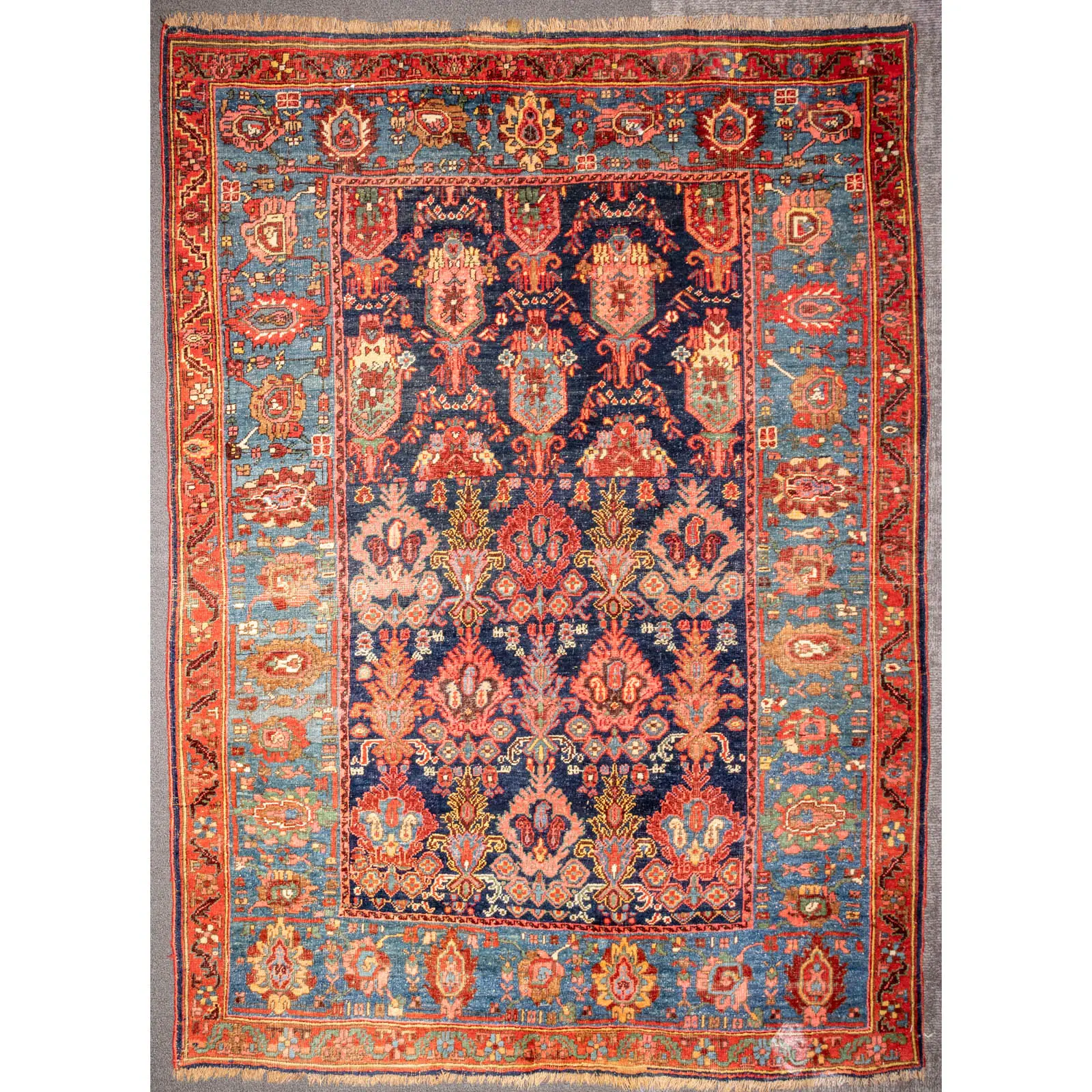 Antique Bijar Rug, Persia, 4.1 x 5.4