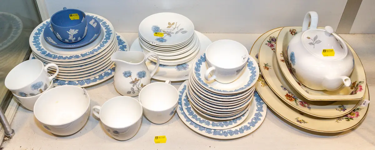 A Wedgwood "Ice Rose" Partial Dessert Service