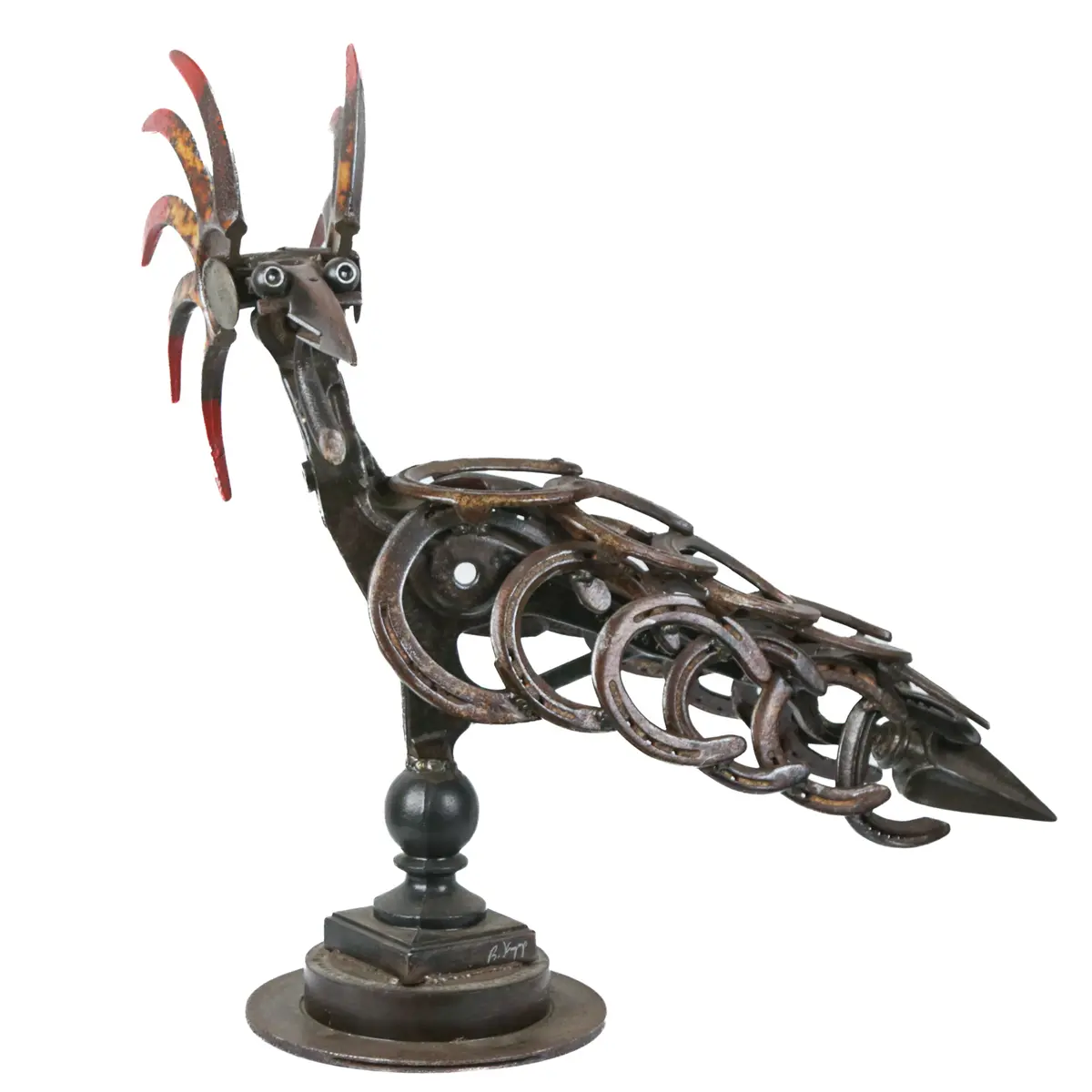 Bill Knapp. Rooster, mixed media assemblage
