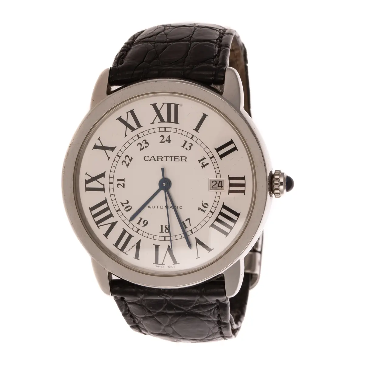 A Cartier Ronde Solo XL in Stainless Steel