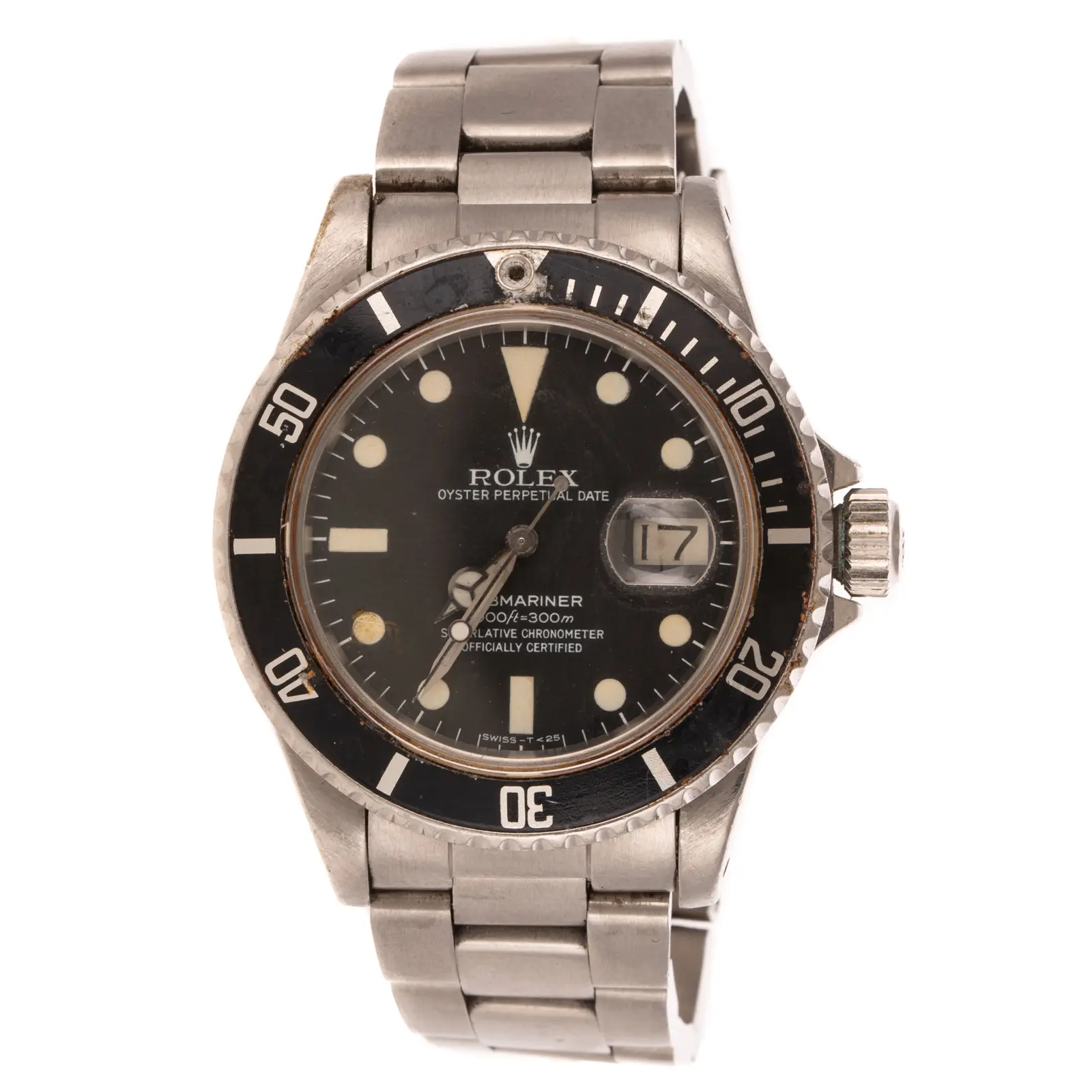 A Rolex Submariner Wrist Watch in Stainless Steel & 18K