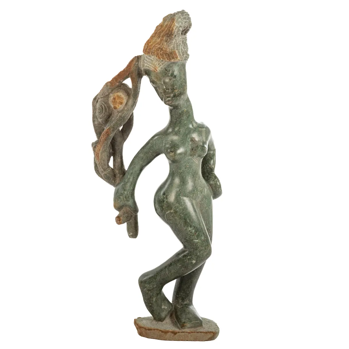 A Shona Carved Stone Female Figure