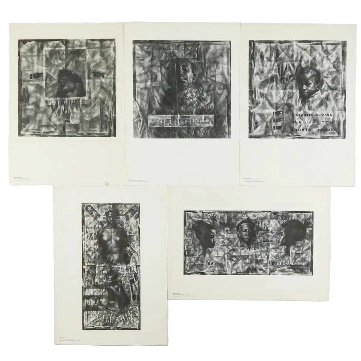 Charles White. "Wanted Poster Series," offset lithographs
