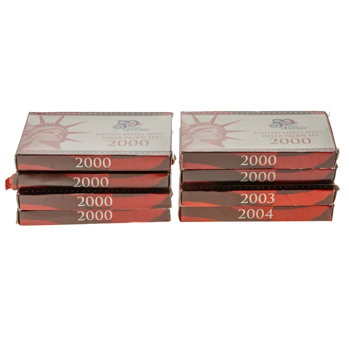 Eight Year 2000 Silver Proof Sets