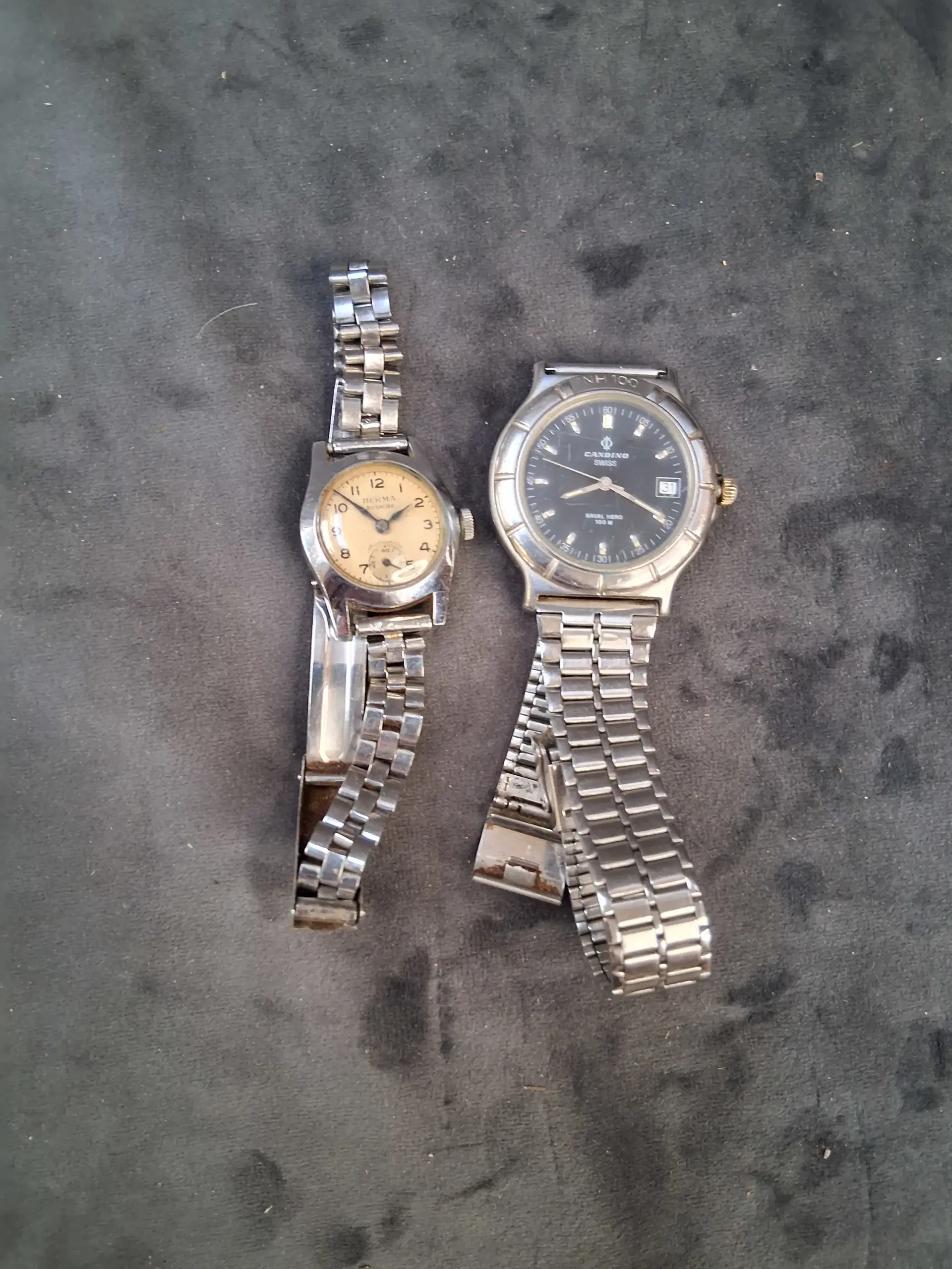 Armbandsur, 2 st, Herma Etanche samt Candico nowal hero