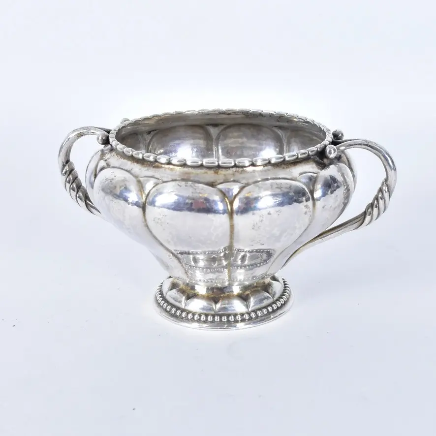 GEORG JENSEN. sockerskål, silver, dessin no 3.