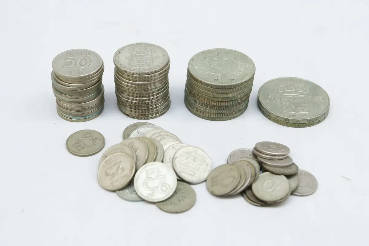 Mynt, silver, Sverige