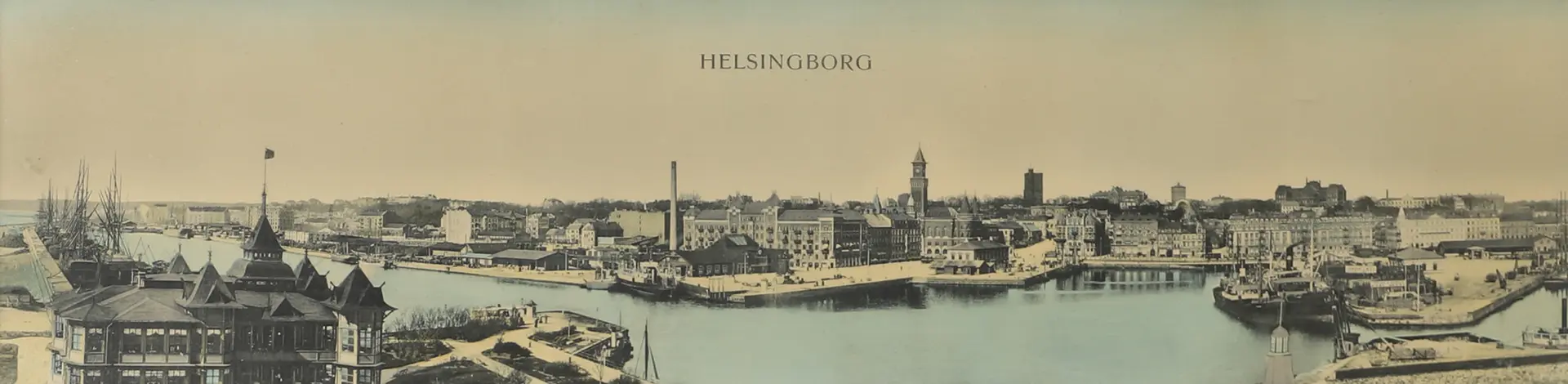 PANORAMABILD, Helsingborg, tidigt 1900-tal.