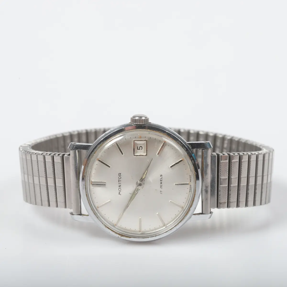 ARMBANDSUR, Monitor, stål.