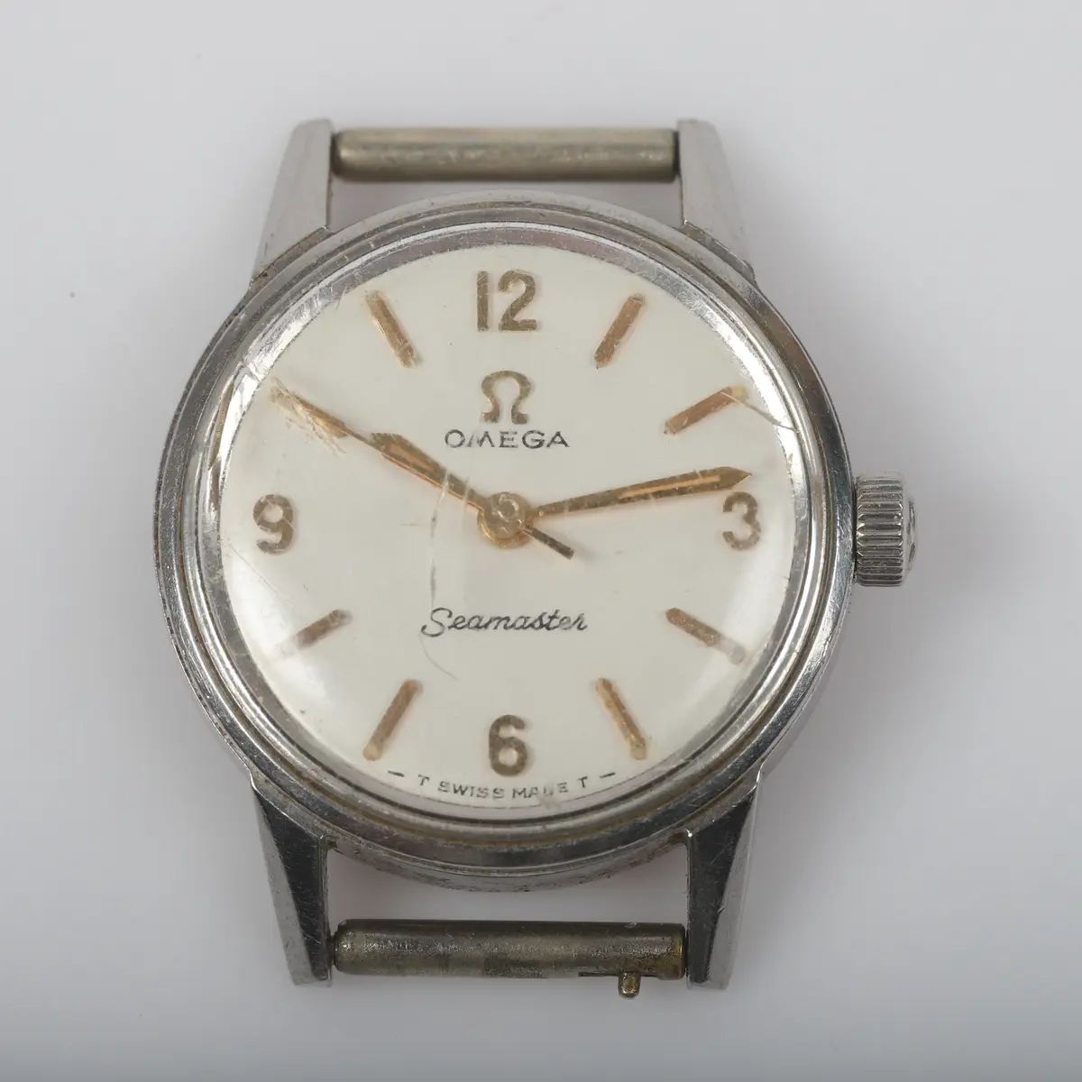 DAMARMBANDSUR, Omega Seamaster, stål.