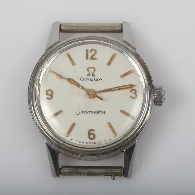 DAMARMBANDSUR, Omega Seamaster, stål.