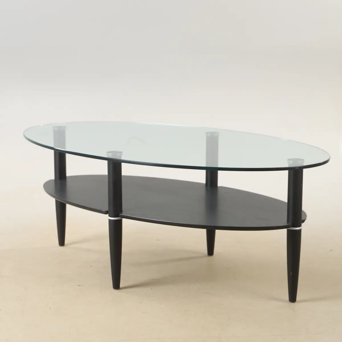 SOFFBORD, metall och glas, MIO.