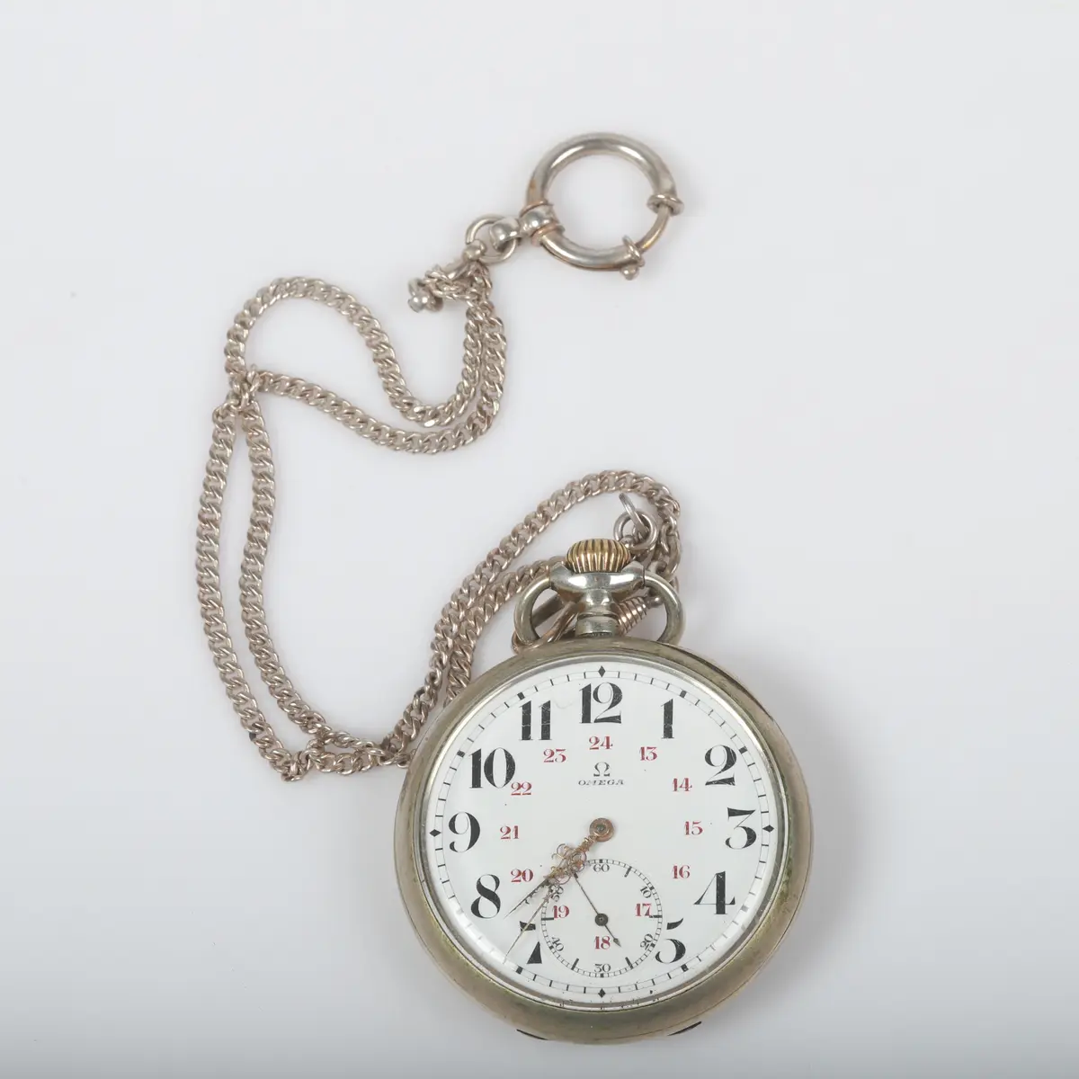 FICKUR, Omega, vitmetall.