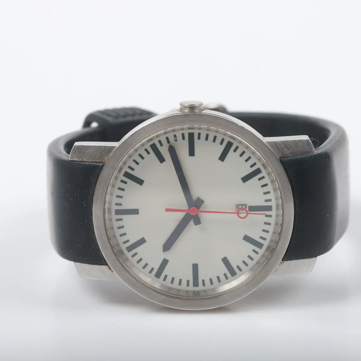 ARMBANDSUR, s. k. railway watch, DSB, stål.