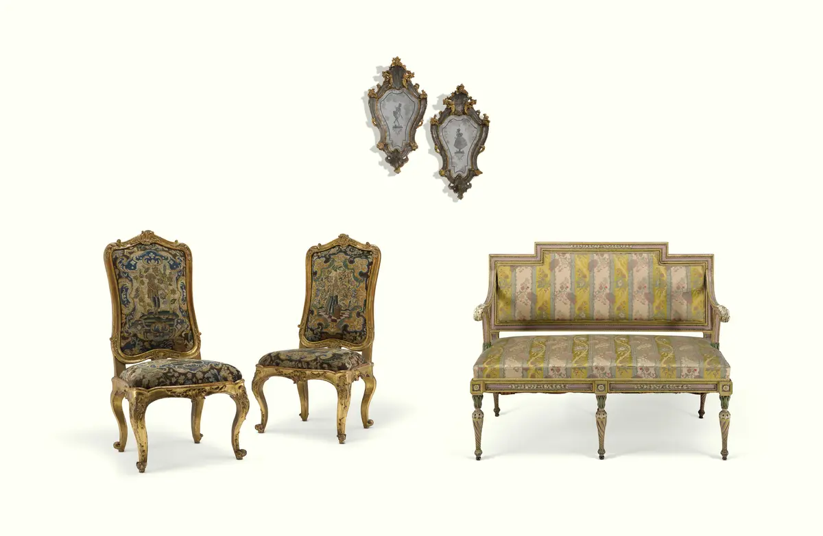 A GROUP OF NORTH ITALIAN FURNITURE