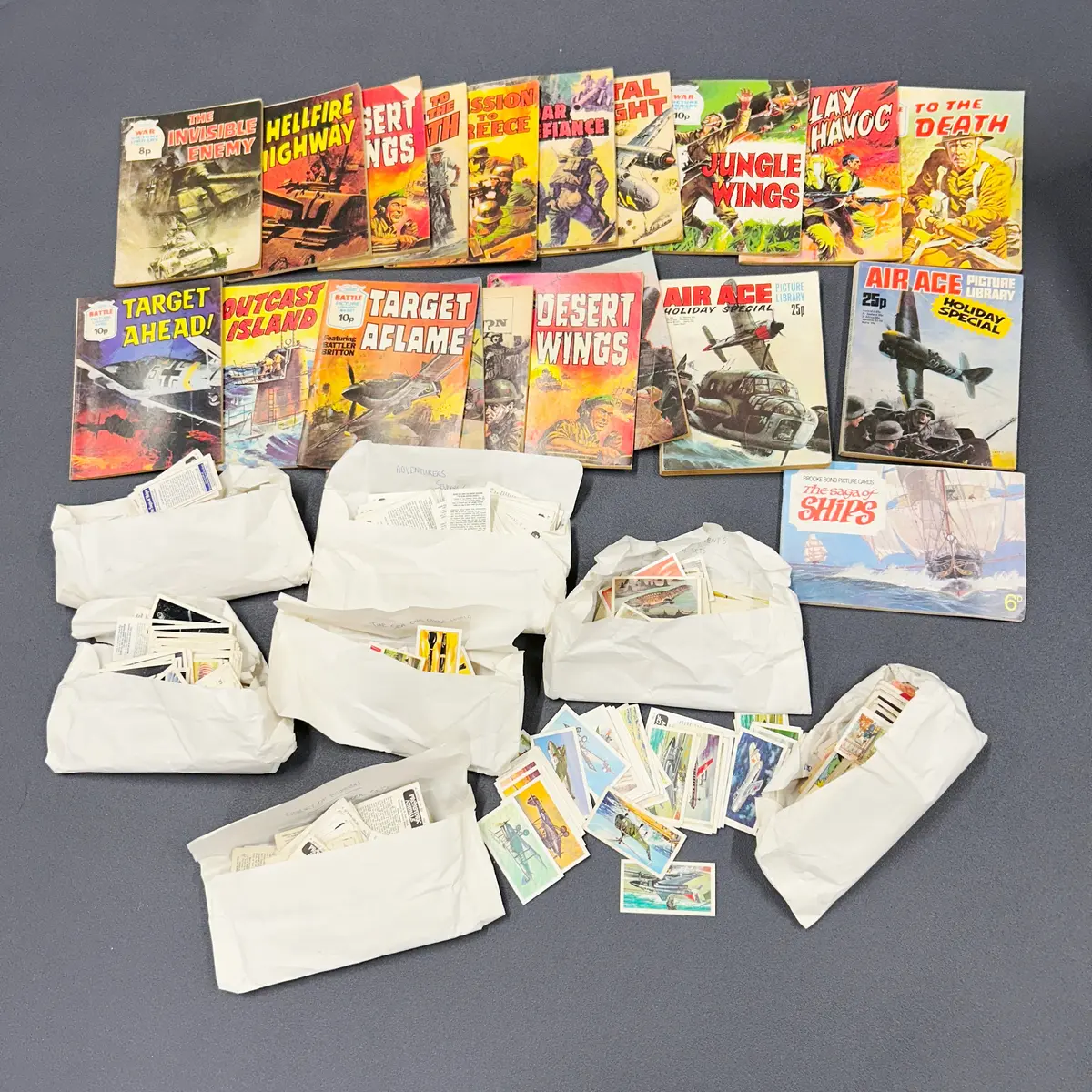 CIGARETTE CARDS & PICTURE LIBRARY COMICS.