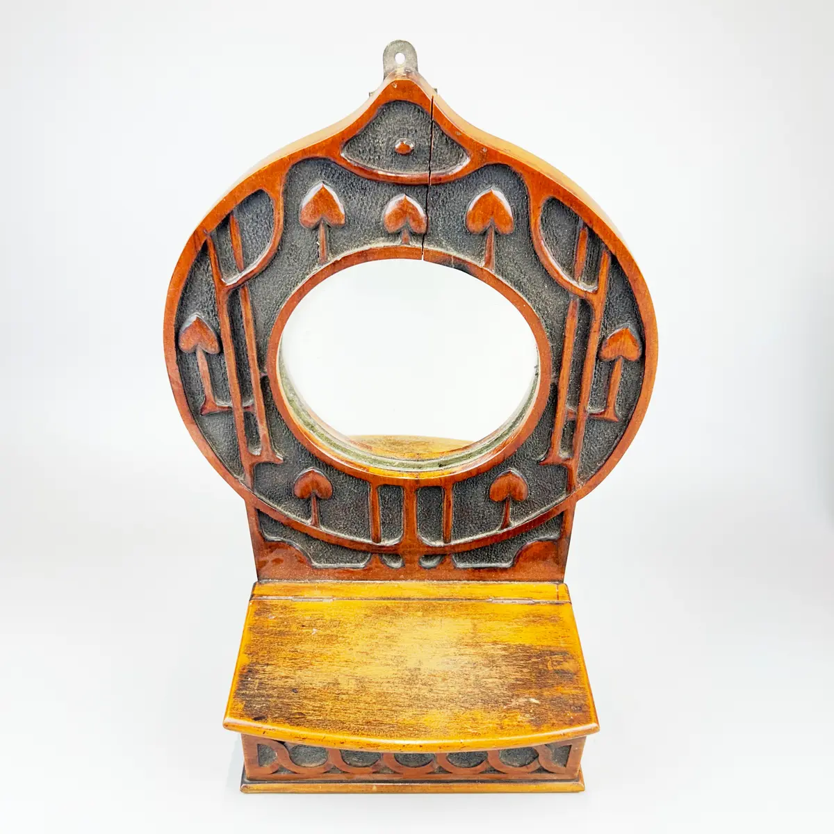 ART NOUVEAU WALL MIRROR.