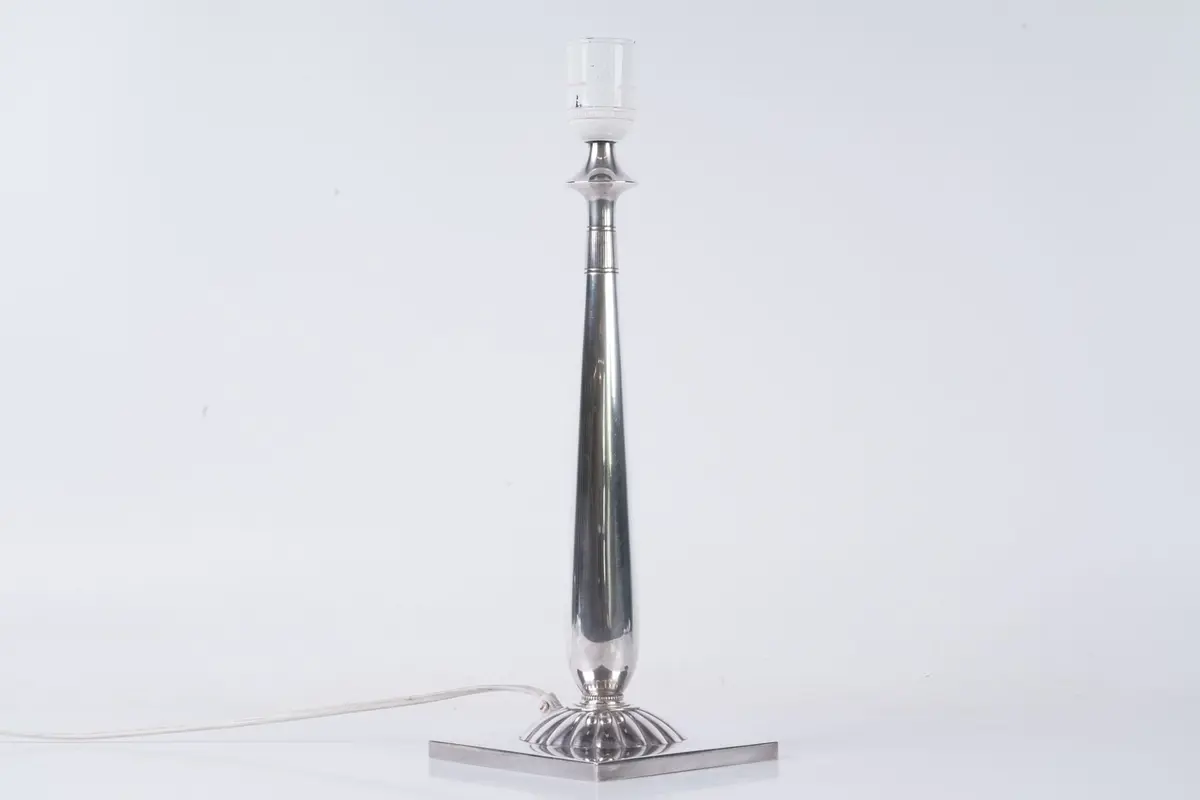 BORDSLAMPA, silver, GAB/Just Andersen, Swedish Grace, 1929