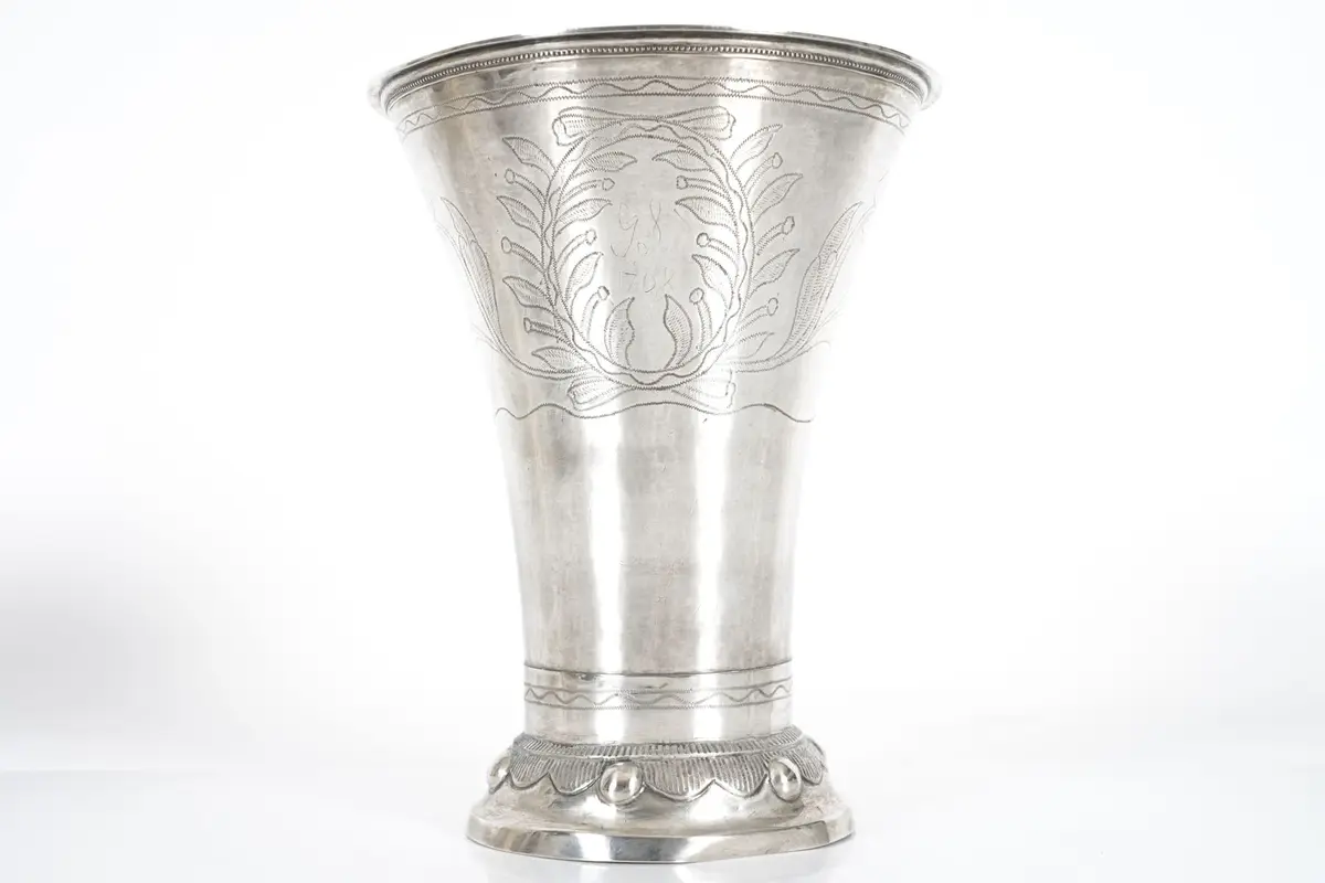 MAGNUS LÖNBERG, bägare, silver, Borås, 1809, ca 395,3 g