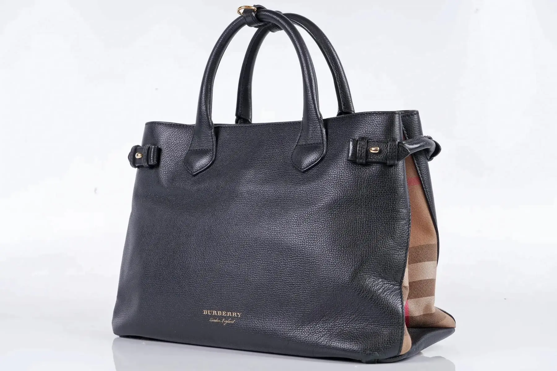HANDVÄSKA, skinn, "Banner", medium, Burberry, England