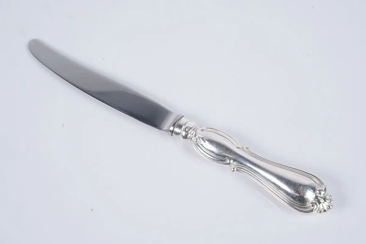 BORDSKNIVAR, 4 st, silver, "Olga", GAB, 1958 - 1964