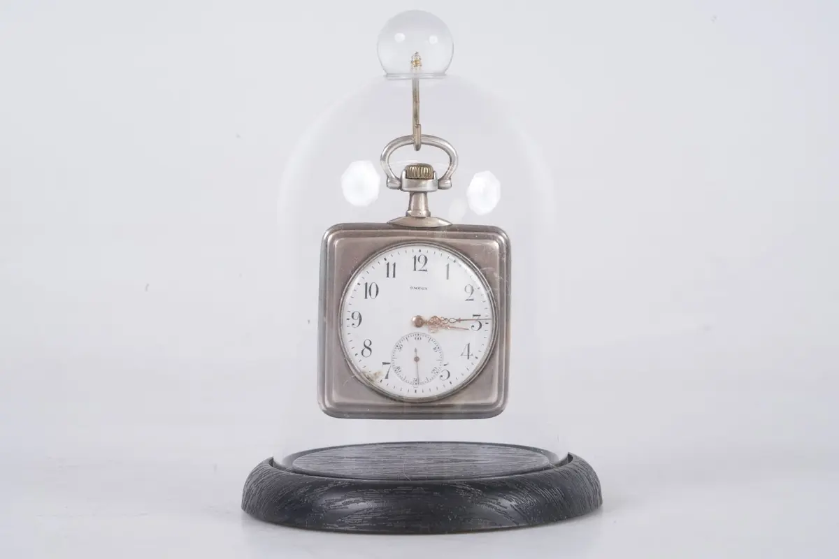 FICKUR, Omega, silver, 1912, med KLOCKSTÄLL