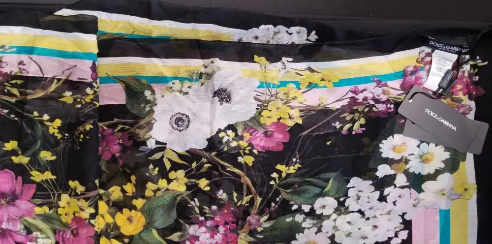 Dolce & Gabbana Silk Floral Scarf