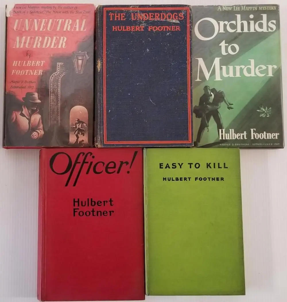 Hulbert Footner Lot of (5) 1st Editions