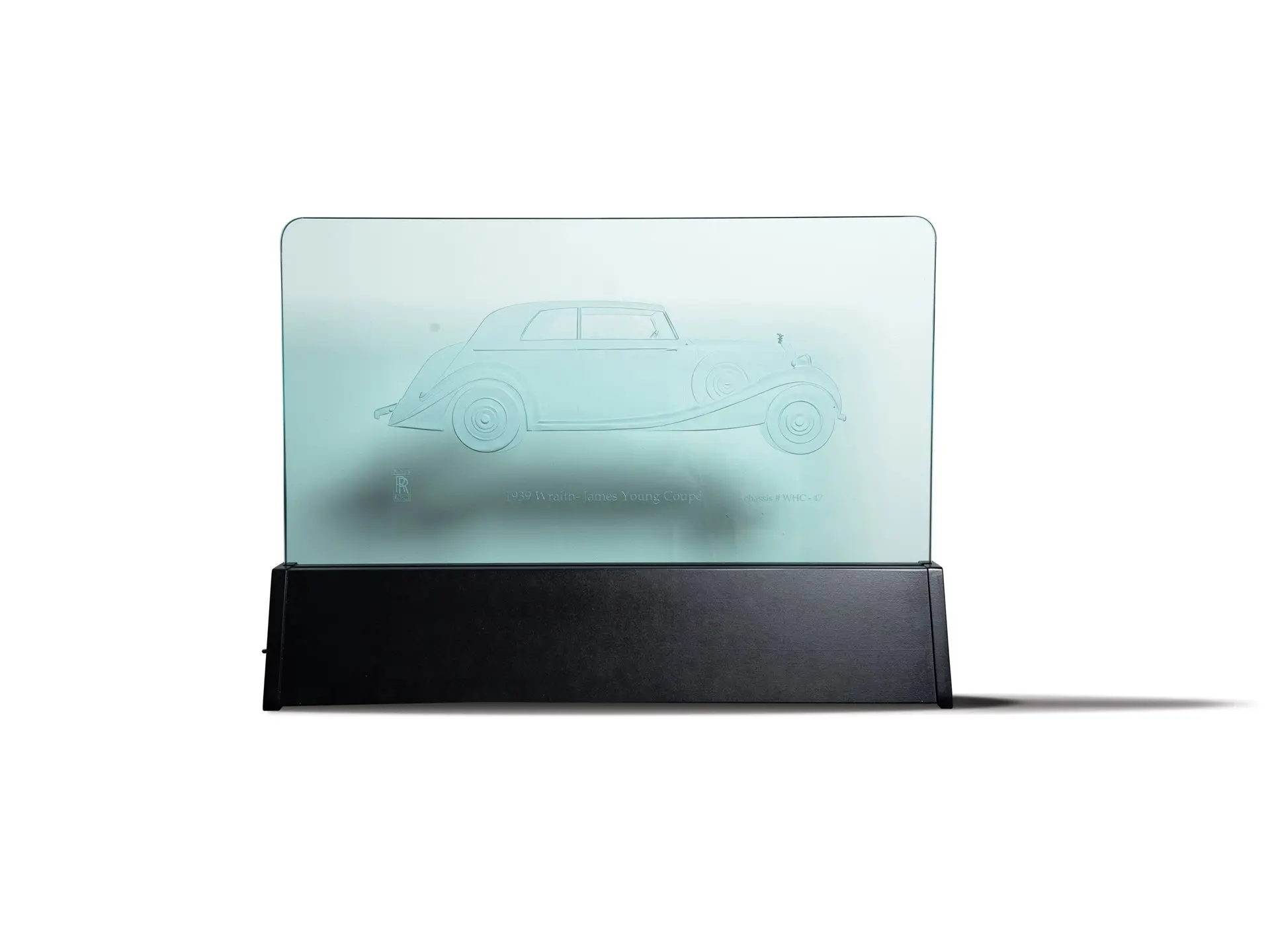 1939 Rolls-Royce Wraith James Young Coupe Illuminated Glass Artwork