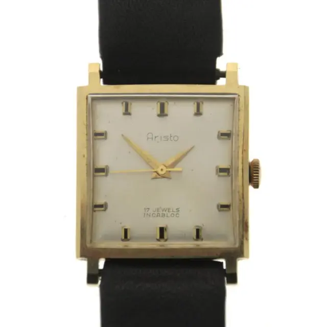 Aristo 14k Yellow Gold Wrist Watch.