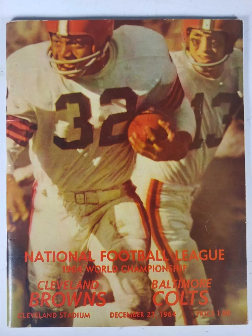 1964 NFL Championship Program Browns Colts