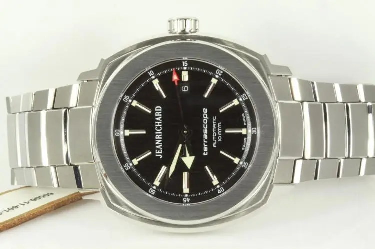 Jeanrichard Terrascope stainless steel Mens automatic wrist watch