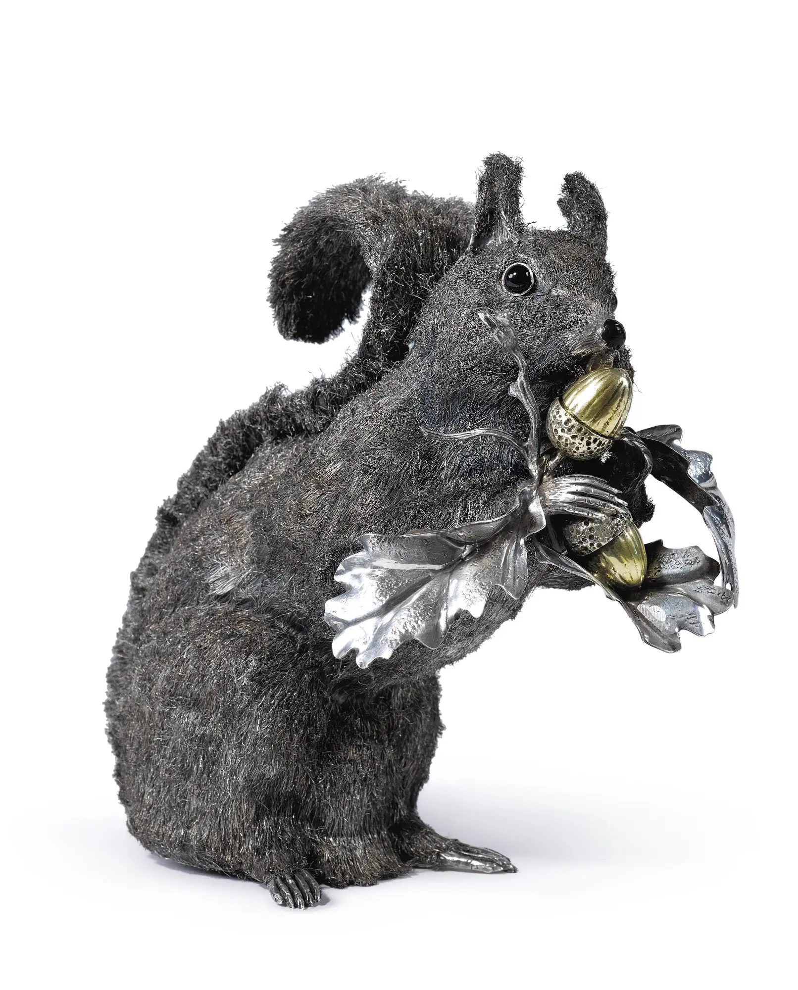 An italian silver squirrel, mario buccellati, milan, late 20th century