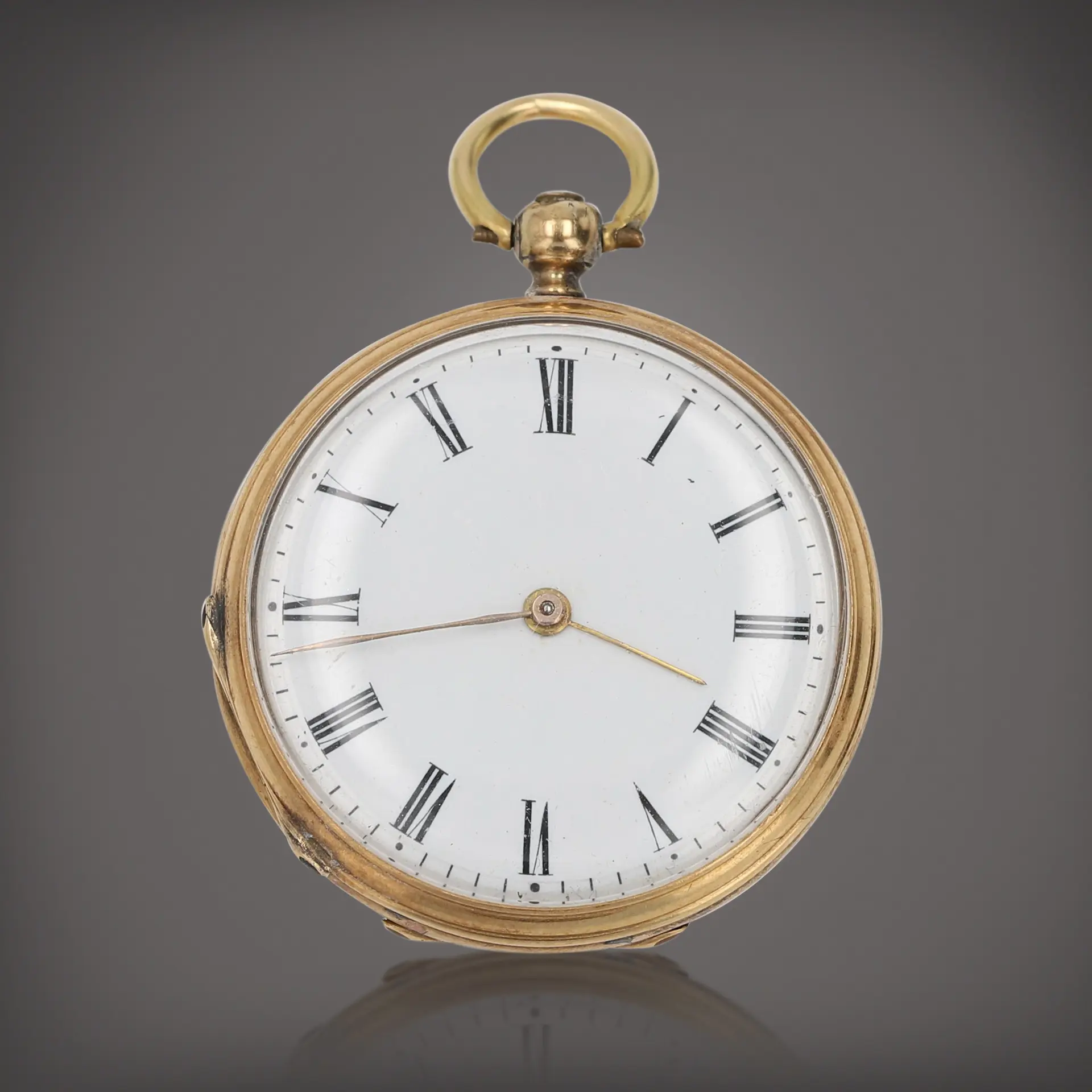 Montre de poche en or jaune | Yellow gold open-faced...