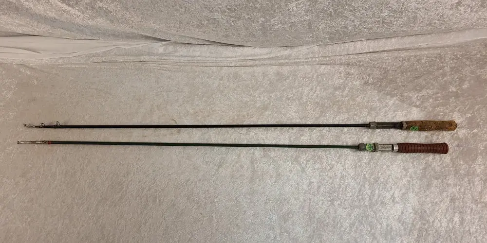 Pair of Vintage Metal Telescopic Fishing Rods