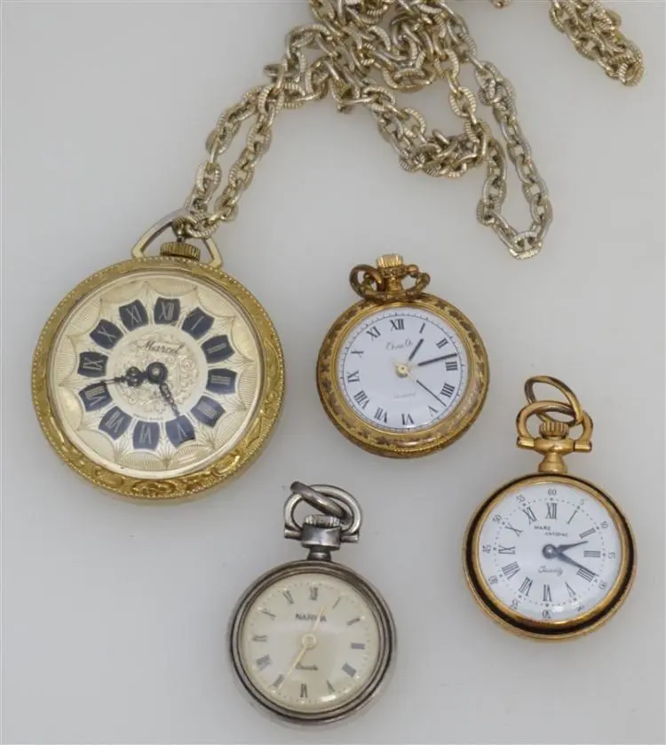 4 LADIES PENDANT / POCKETWATCHES