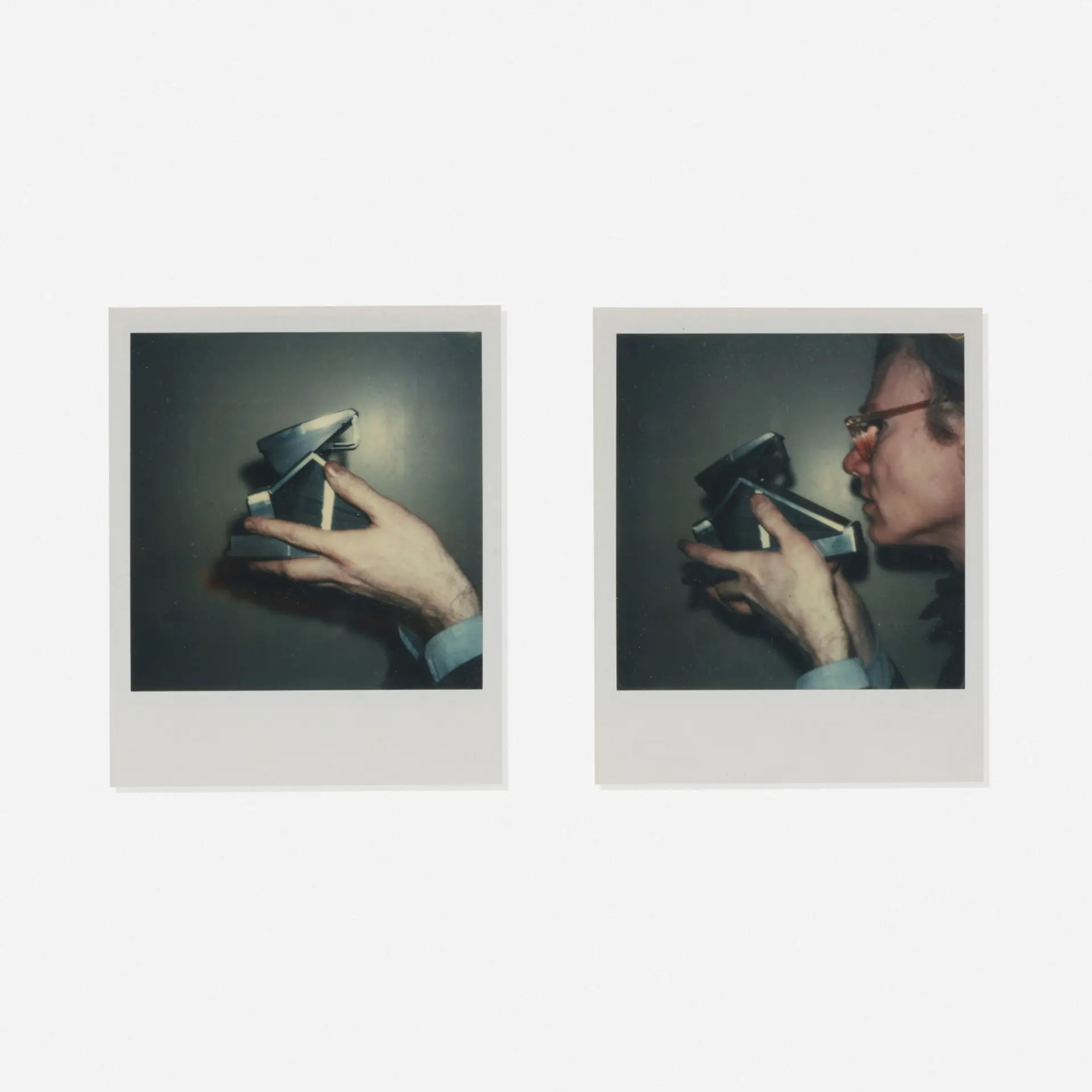 Self-portrait with camera (diptych)