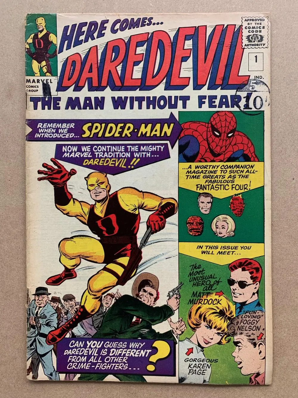 DAREDEVIL #1 (1964 - MARVEL) FN (Pence Copy/Stamp)...