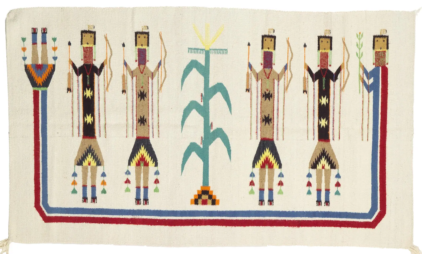A Navajo Yei rug, 2ft 11in x 5ft