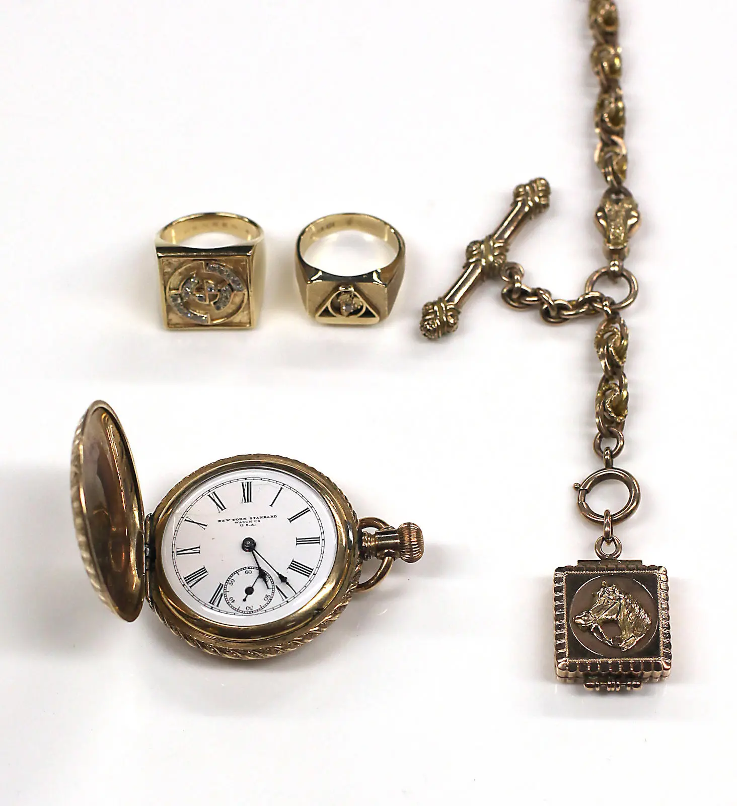 A collection of diamond, 14k, 10k gold and gold-filled jewelry