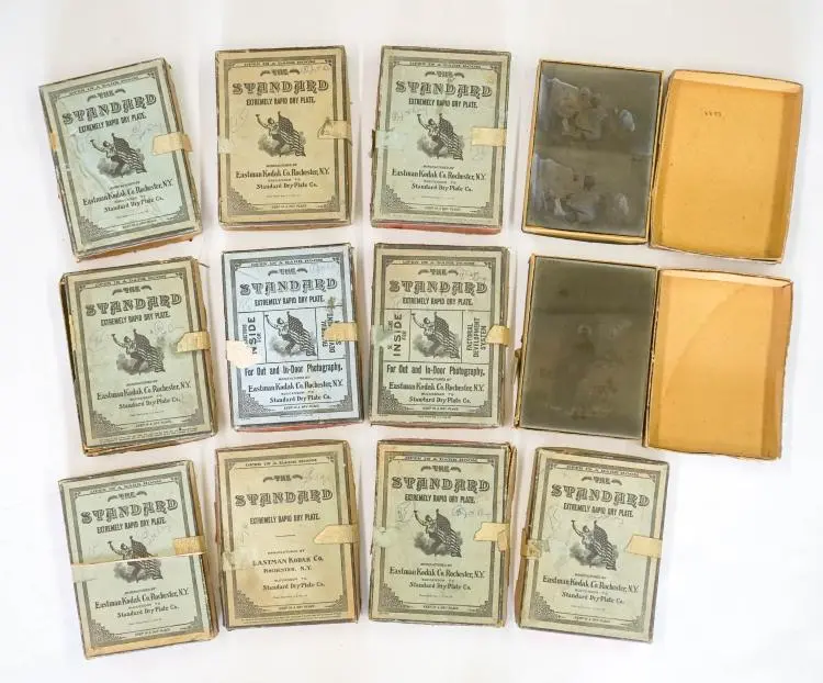 Antique Glass Plate Photograph Negatives 5 x 7