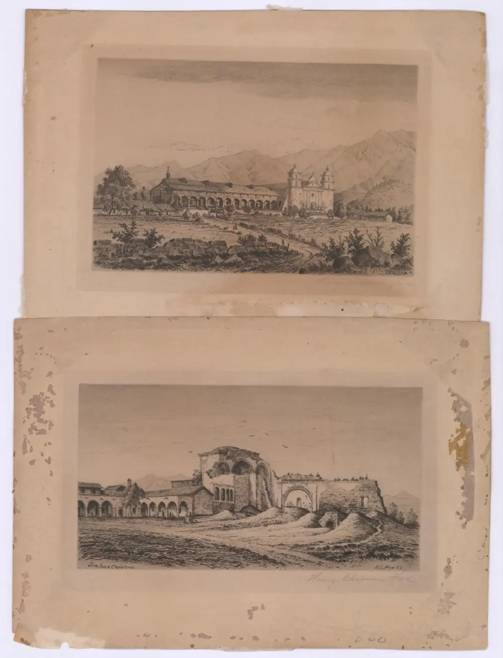 Henry Chapman Ford Signed Etchings [CA Missions]