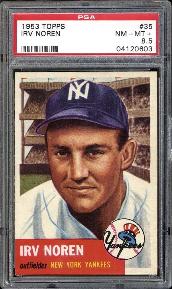 1953 Topps #35 Irv Noren PSA 8.5 NM/MT+