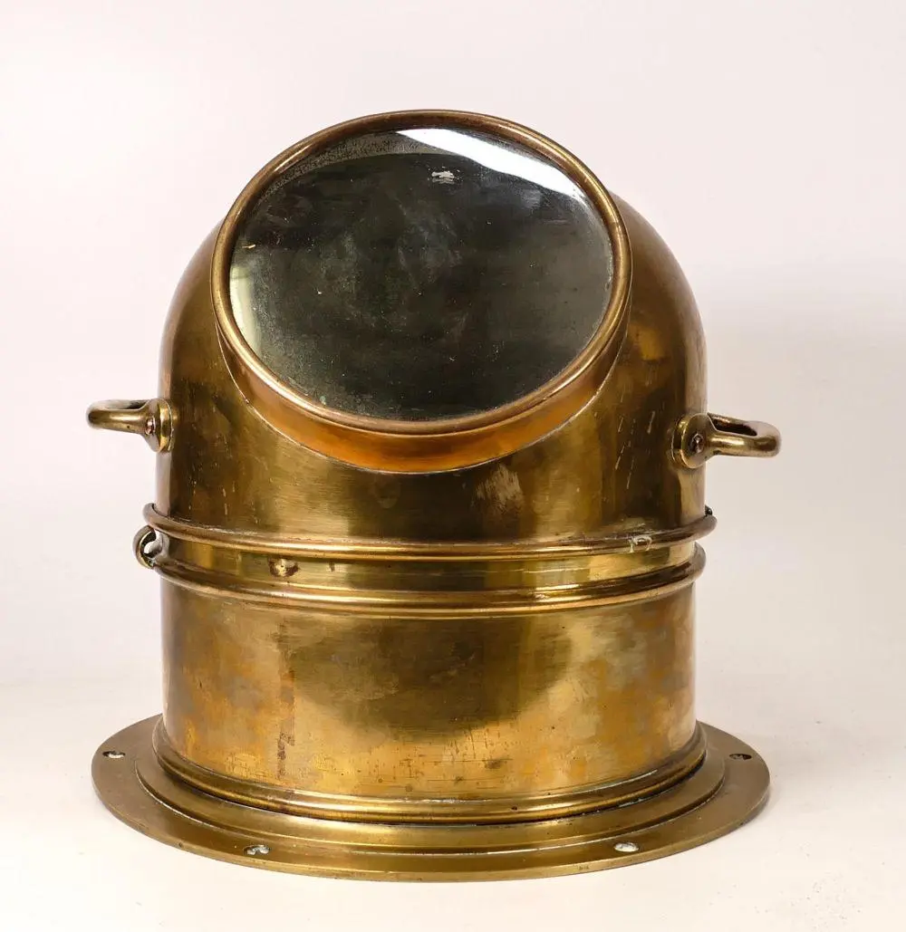 Antique brass Husun Binnacle Boat compass