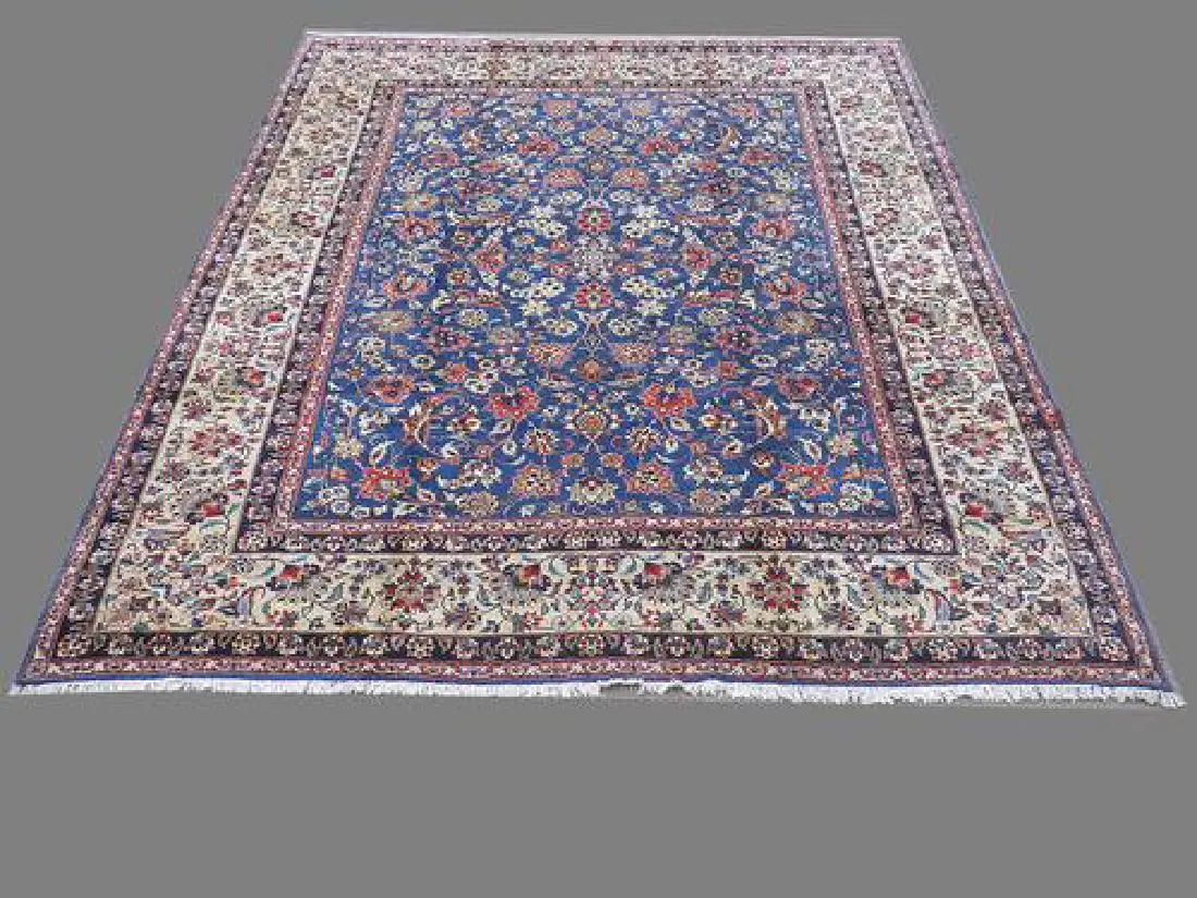 Decorative and Rare Handmade Persian Yazd Rug
