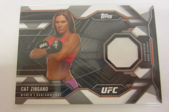 Cat Zingano UFC Piece of Fighter Worn Memorabilia Card